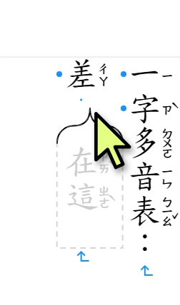 上緣變成括號的框